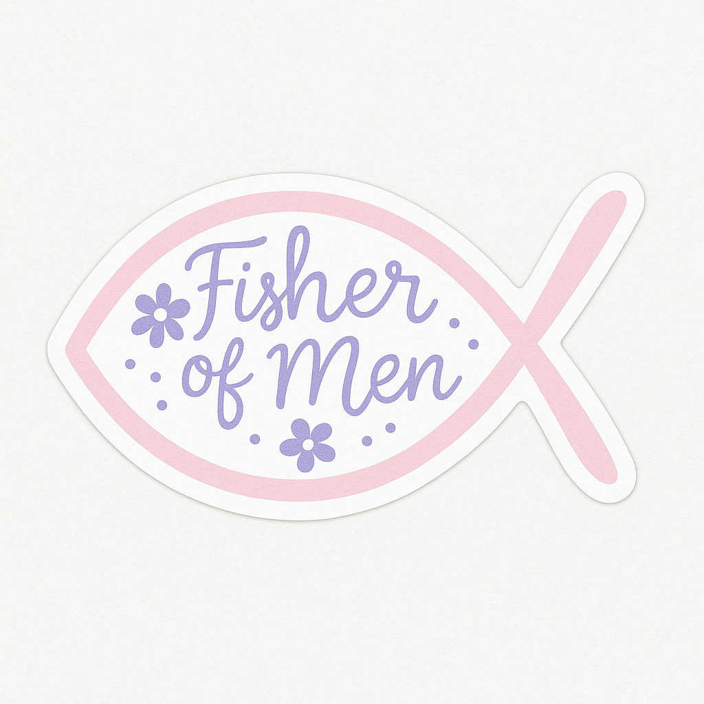 Fisher of men car sticker
